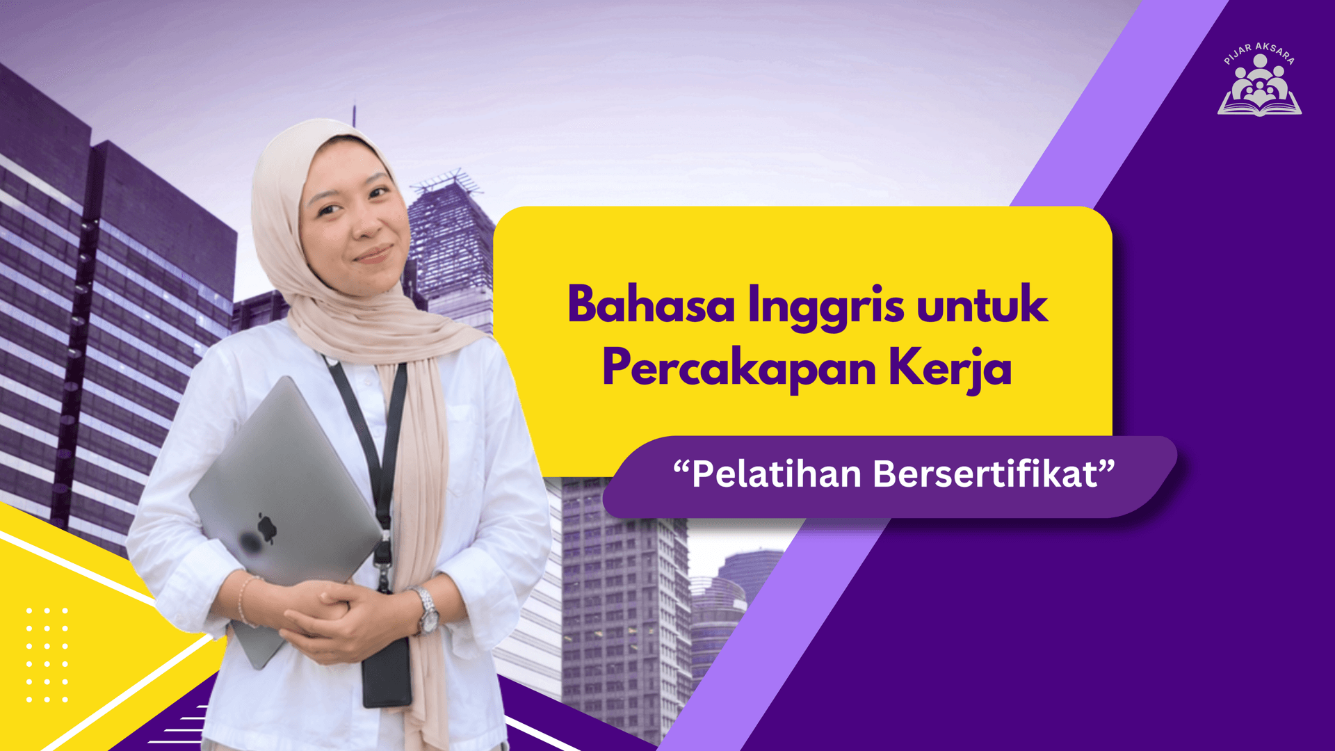 Media Brosur Kursus: Bahasa Inggris untuk Percakapan Kerja