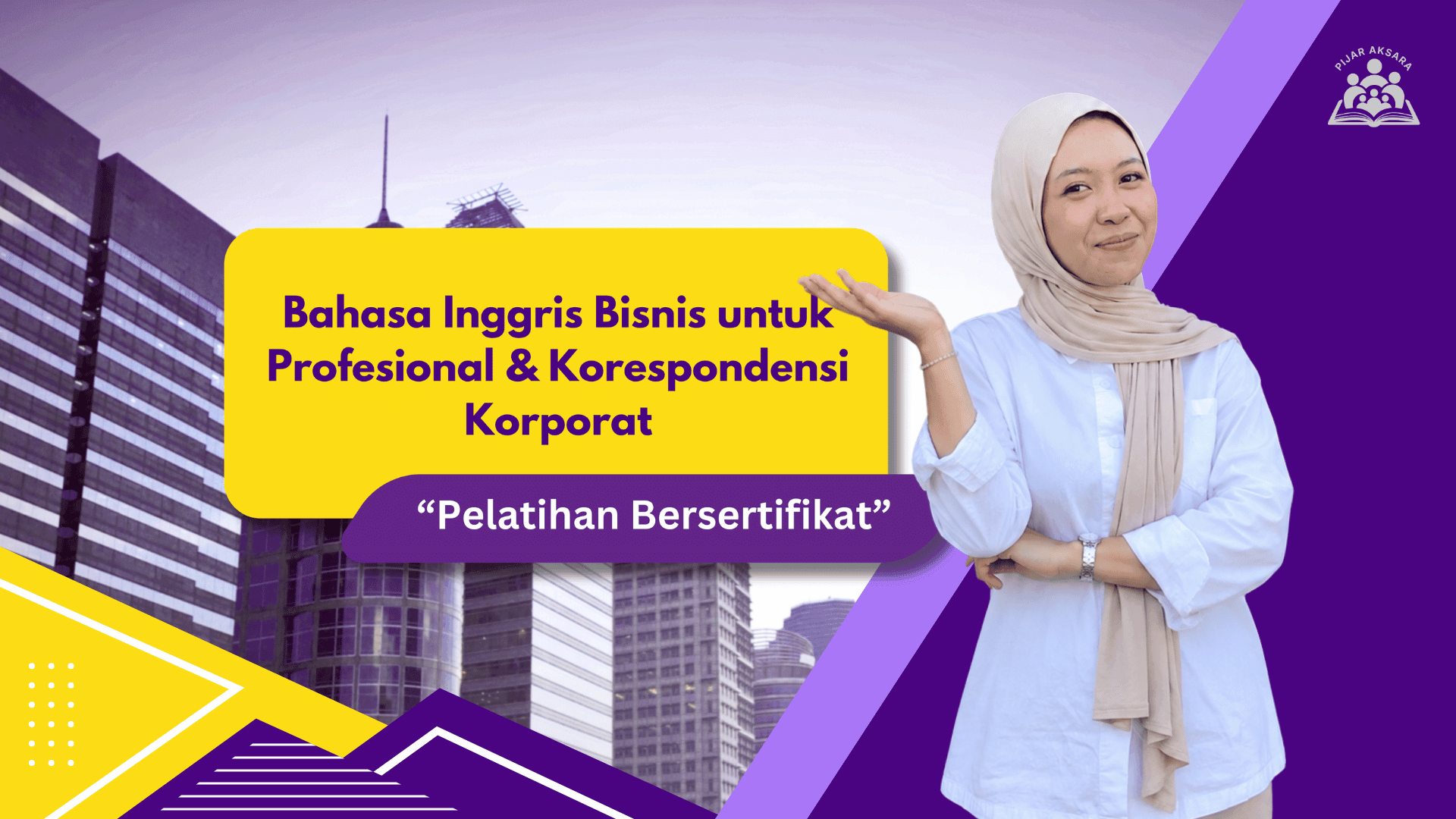Media Brosur Kursus: Bahasa Inggris Bisnis untuk Profesional & Korespondensi Korporat