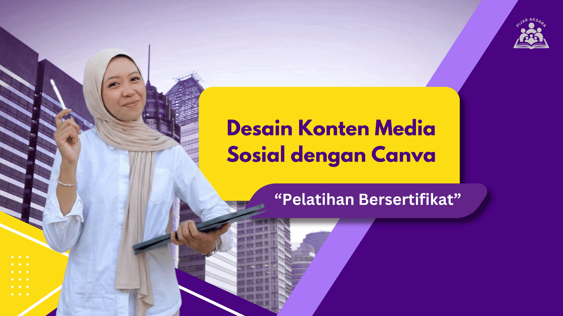 Media Brosur Kursus: Desain Konten Media Sosial dengan Canva